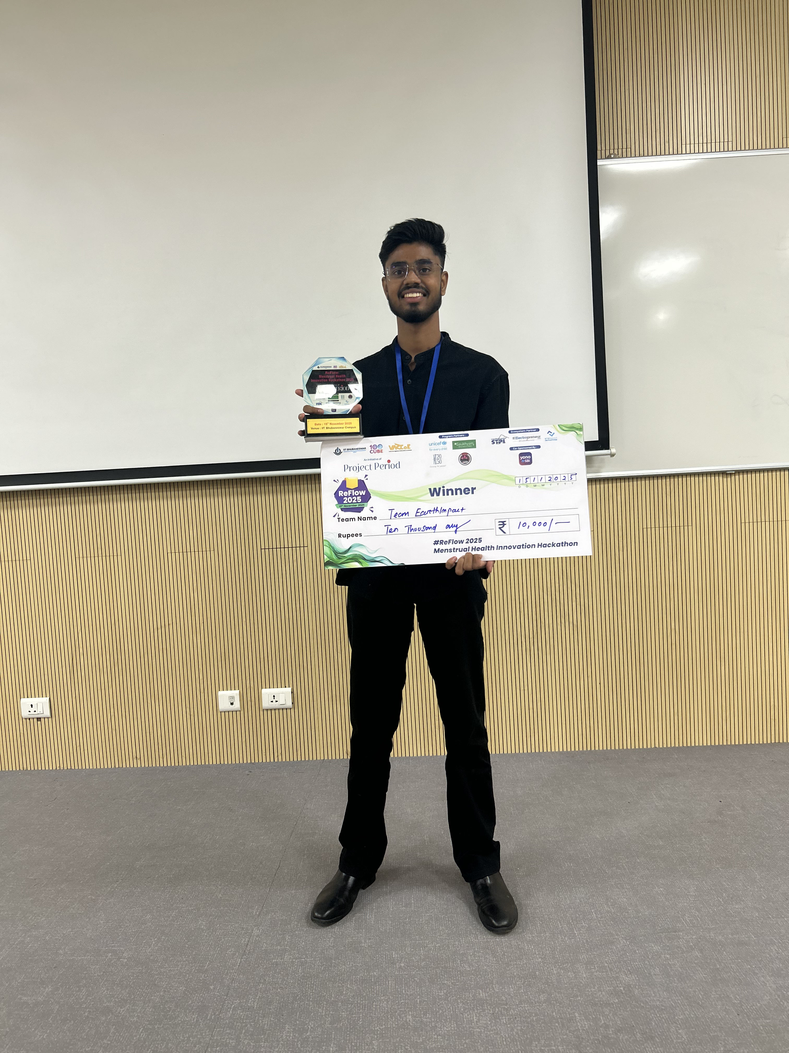 Winner — ReFlow Menstrual Health Innovation Hackathon recognition photo